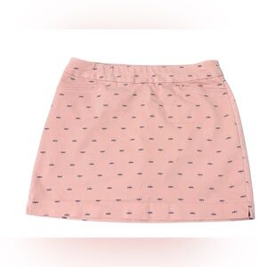 Croft & Barrow Pink Patterned Mini Skirt